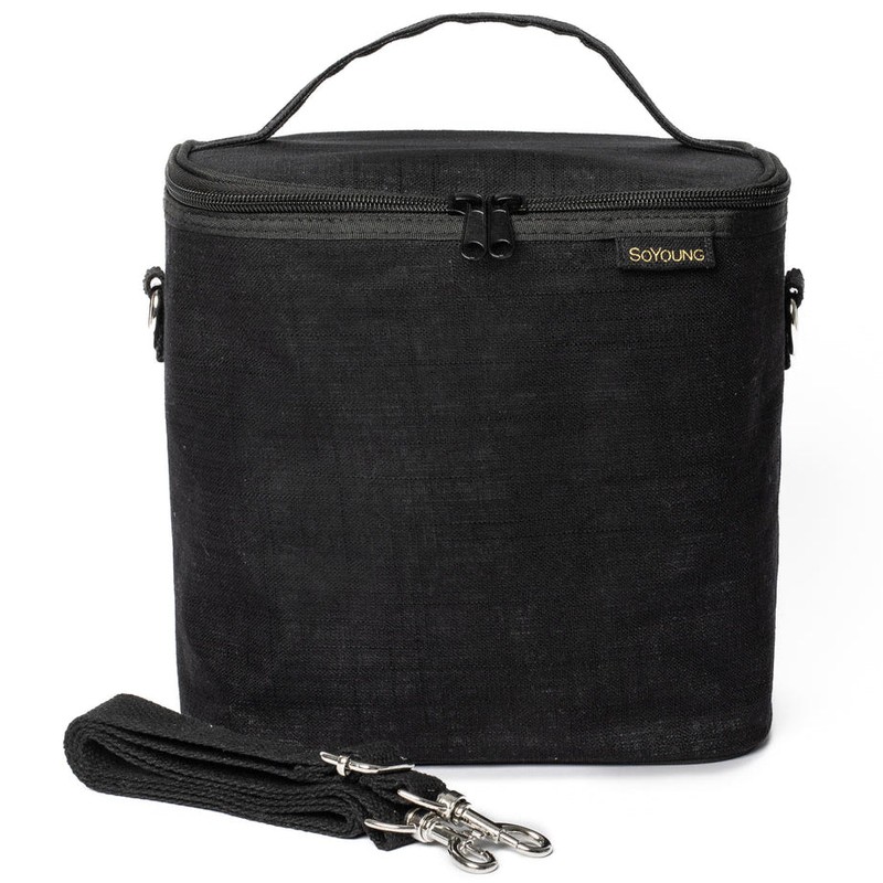 SoYoung Large Linen Insulated Lunch Poche, Muted Clay