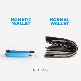 Gomatic Slim Wallet/Credit Card Holder - Holds 4-15 Bank Cards, Pull-Tab for Easy Card Access, Ultra-Thin, Modern & Compact Card Holder, Minimalist Wallet, Gadget for Men - Grey