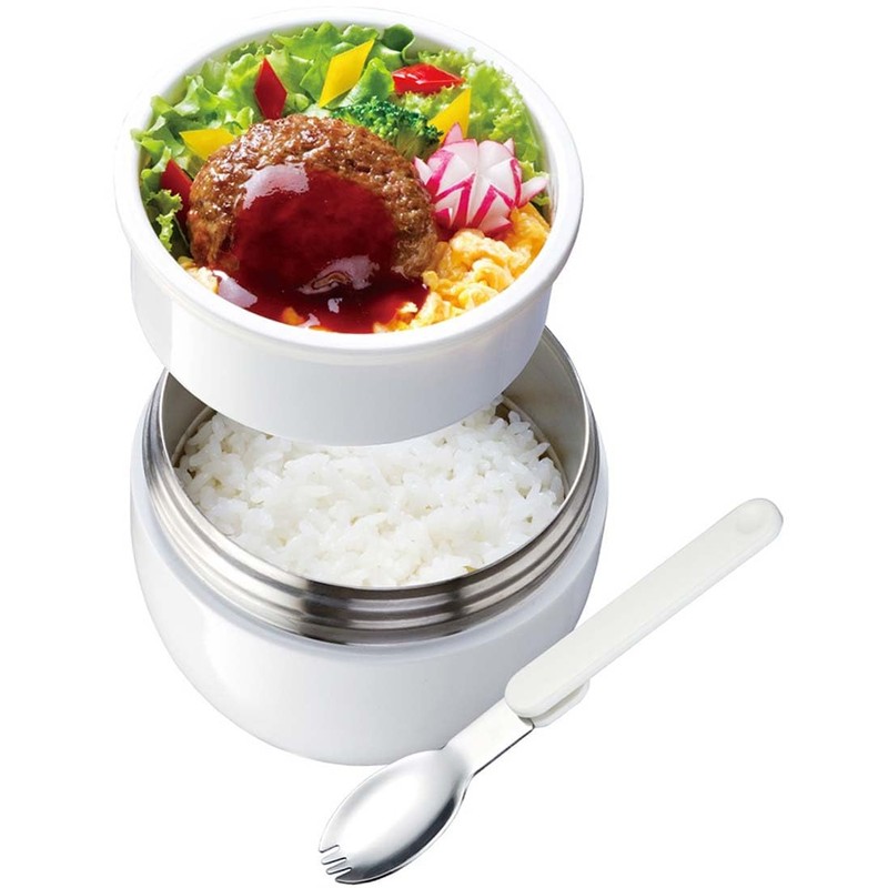 Skater LDNC6AG-A Antibacterial Insulated Lunch Box, Bowl Shape, Lunch Jar,