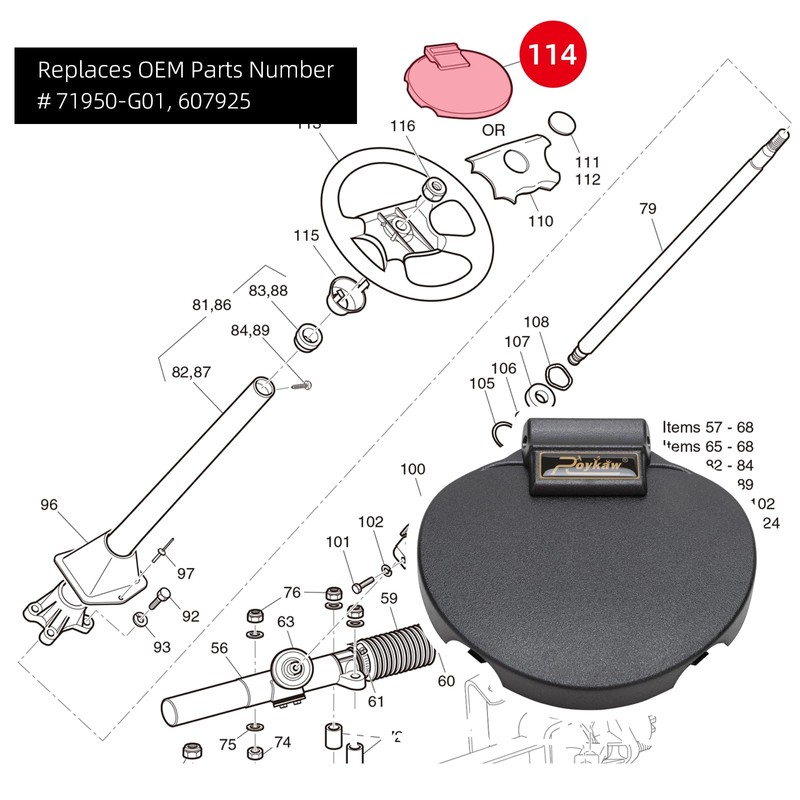 Roykaw Golf Cart Scorecard Holder, Steering Wheel Score Card Holder