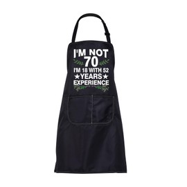 ENSIANTH 70th Birthday Gifts Apron for Women Men Funny 70th Birthday Apron Kitchen Cooking Chef Aprons 70 Year Old Birthday Gift (70th apron)