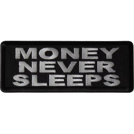 Ivamis Money Never Sleeps Patch- 4x1.5 inch - P6985