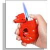 Torch Lighter, Unique Creative Prawns Design Butane Lighter, Windproof Adjustable