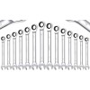 Unbranded 14pcs Ratcheting Wrench Set Metric 6-19mm Fixed Head Ratchet
