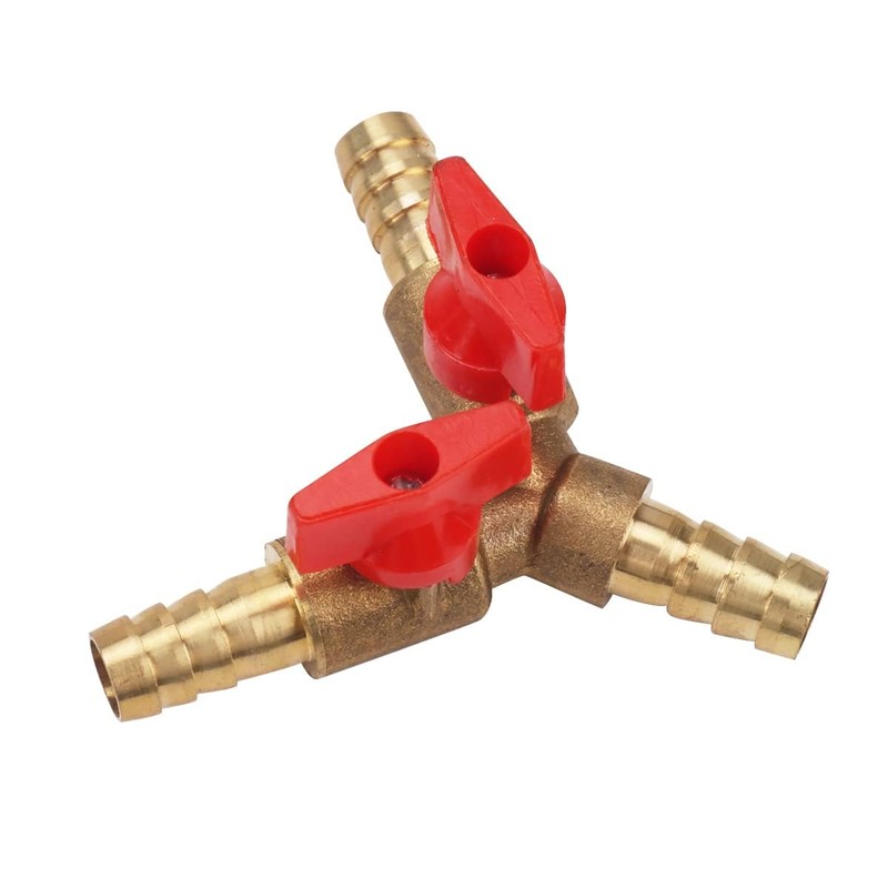 QINCUN 3/8" ID Hose Barb Y Shaped Type 3 Way