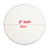 Wideskall® White Round Door Knob Wall Shield Self Adhesive Protector