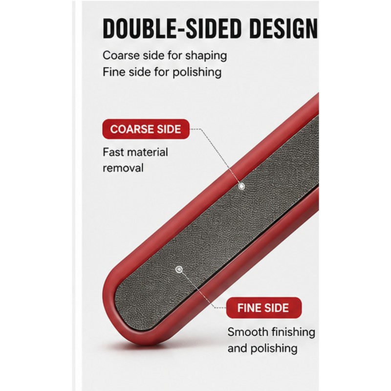 Double-Sided Guitar Fret Crowning File for Fret Repair – Coarse