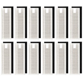 HEPA Filter Compatible with Tikom G8000/G8000 Pro, Wet and Dry Vacuum Filter Kit, 12 Filters, Pack of 12