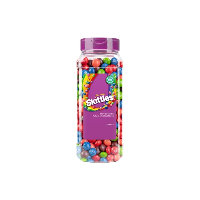 SKITTLES Wild Berry Chewy Fruity Rainbow Candy For Mid Day