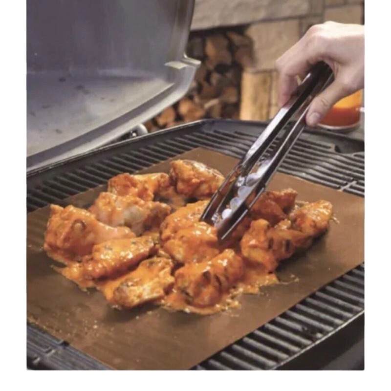 Idea Village (2) Pkgs Non-Stick Copper Grill and Bake Mat