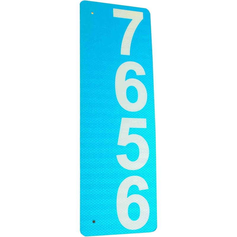 Custom 911 Reflective Address Sign (Single-Sided) - Very Highly Visible
