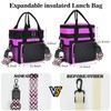 LOKASS Lunch Box for Women/Men-16L-Insulated Lunch Bag, Expandable Double-layer Leakproof