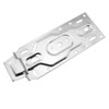LQ Industrial 1 Pair Silver Wall Mounted Galvanised Iron Bracket