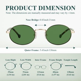 AMBEYE Green PC Lens Metal Round Frame Glasses for Light Sensitivity, Blue Light Blocking & Glare Reduction – Indoor/Outdoor, Computer Use, Office Work & Daily Comfort（Green Tortoiseshell）