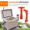 GRABOTE Updated 4-Pac Cooler Accessories Replacement Lid Latches for Yeti