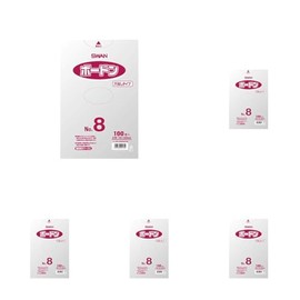 Shimojima (Swan) OPP Bags, Bordon #20 No.10, Hole-less Transparent, 100 Pieces, 006763130