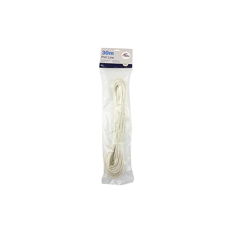 Hills PVC Line Replacement Clothesline Cord, 30 Meter Length, Surfmist