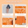 DECOCKRAT 2 Pack Foil Fringe Backdrop - Orange Shiny Tinsel