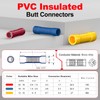 AIRIC UL Listed Blue Butt Connectors Crimp Splice Terminals 100