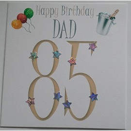 Happy Birthday Card DAD 85 - Handmade Card