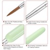 sourcing map Detail Paint Brushes 6mm Pointed Tip Nylon Hair