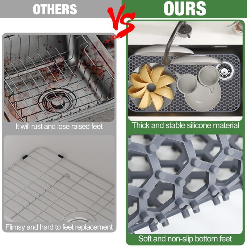 Sink Protector for Kitchen Sink Mat - 28.35"x14.37" Kitchen Sink