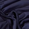 Linen Closet Luxury Brushed Microfiber 4-Piece Sheet Set, Queen, Navy