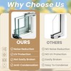 NOTASA Vinyl Basement Hopper Window, Bathroom Window 32" x 18"