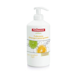 PediBaehr Foot Cream 500 ml with Dispenser Orange Oil and Lemongrass Oil 500 ml with Dispenser