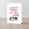 CafePress Duplicate Bridge Folded Greeting Card Matte