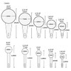 Juego de 10 cucharas medidoras de paja de trigo, utensilios