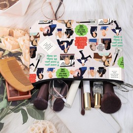 MEIKIUP MEIKIUP Romantic Comedy Movie Inspired Makeup Bag Romantic Comedy Movie Lovers Gift Fandom Gift (10 Bag)