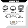 A ABSOPRO 1 Set Exhaust Silencer Pipe Manifold Seal Spring