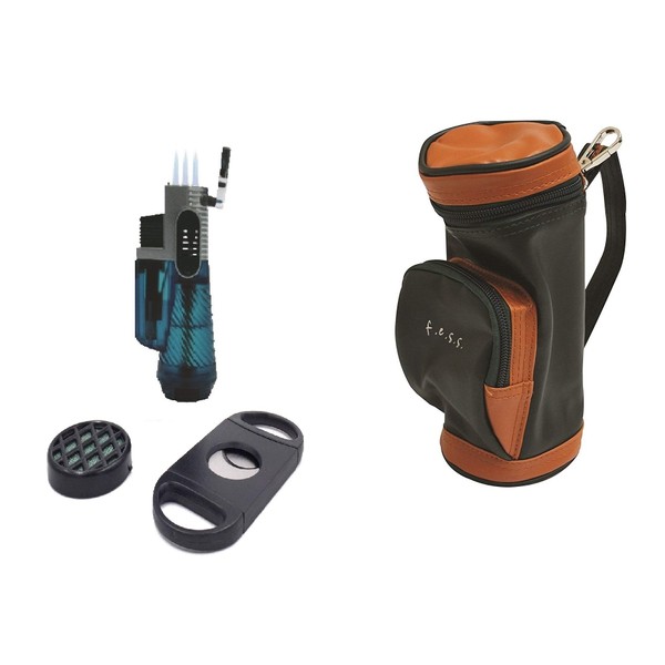 F.e.s.s. FESS Golf Gift Set Mini Golf Bag Humidor with