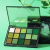 Beauty Glazed 15 Colours Green Eyeshadow Palette Shimmering Metallic Shimmer