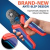 Dual Bootlace Ferrule Crimping Tool, 0.25-6mm² Hexagonal Crimping Tools, Preciva