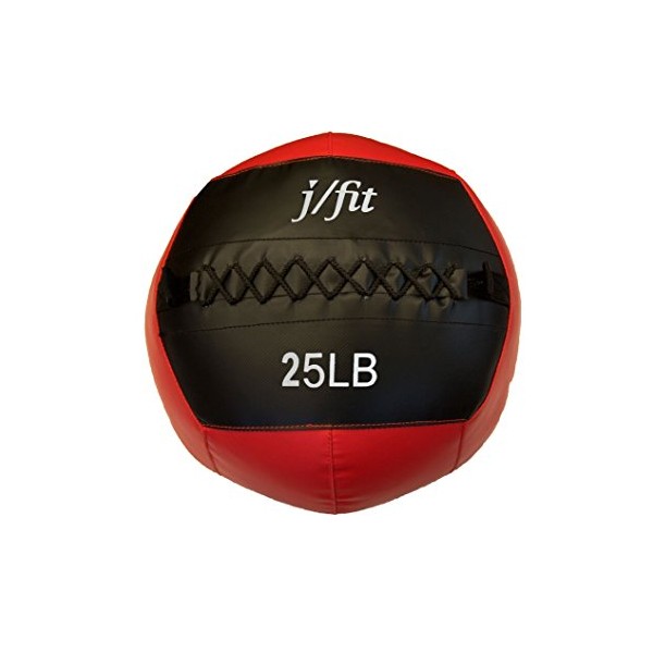 JFIT Wall Ball, Red/Black, 25 LB