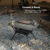 ONETIGRIS Dipper Camping Table, Lightweight Portable Folding Table with Mesh