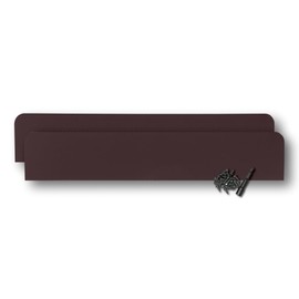 Eagle 1 Rain Gutter Valley Splash Guards, Straight or Bent (2 Per Order) Includes Screws and 1/4" Bit Driver (Classic Straight, Royal Brown)