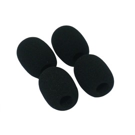 GONKISS Microphone Sponge, Microphone Windshield, Video Recording, On-Camera Microphone Windshield, Large, Set of 4, Black