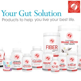 Silver Fern Brand Slow Motility+ Kit – Digestive Support Bundle – 30-Day Supply – Berry Flavor Powder, Capsules – Artichoke Leaf, Okra, Ashwagandha, MucoSave – No Artificial Ingredients – Made in USA