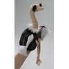 Carl Dick Ostrich Hand Puppet, 15inches, 40cm total size, Plush