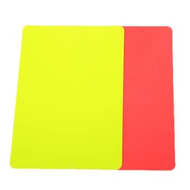 Referee Red Card, Football Red and Yellow Card, PVC Material for Competition Sports