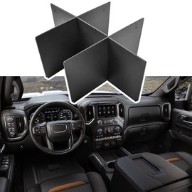 EDBETOS Center Console Organizer Dividers Compatible with Chevy Silverado 1500/GMC Sierra 1500 2019-2022 and Silverado/Sierra 2500/3500 HD 20-23 Accessories Full Console w/Bucket Seats ONLY
