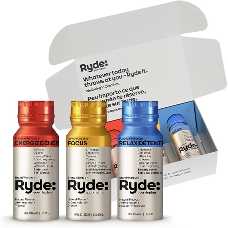 Ryde Discovery Pack | Variety 3 pack of 60 ml