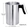 AGLARY Candle Making Pouring Pot, Double Boiler Aluminum Candle Wax