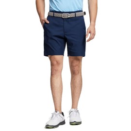 M MAELREG Mens Shorts Casual Dry Fit Stretch Waist Flat Front Flex Zip Pocket Casual Golf Shorts Men 7 inch Inseam Navy