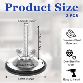 TIESOME 2 PCS 2 Inch Kitchen Sink Hole Covers, Faucet Hole Cover for Kitchen Sink Stainless Steel Sink Hole Cover Premium Kitchen Sink Tap Hole Plate Stopper Blanking Metal Plug (Black)