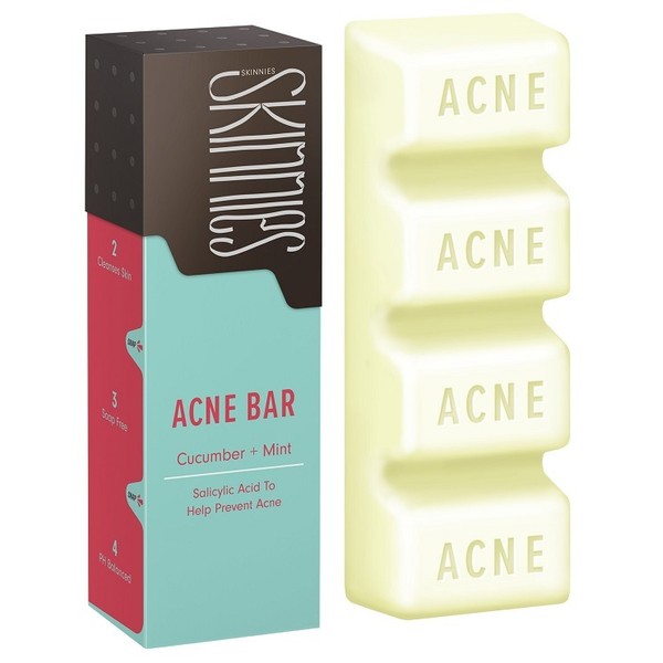 Skinnies Acne Bar - Cucumber & Mint 100g - Discontinued Product