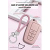 ontto Leather Car Key fob Cover fit for Camry C-HR